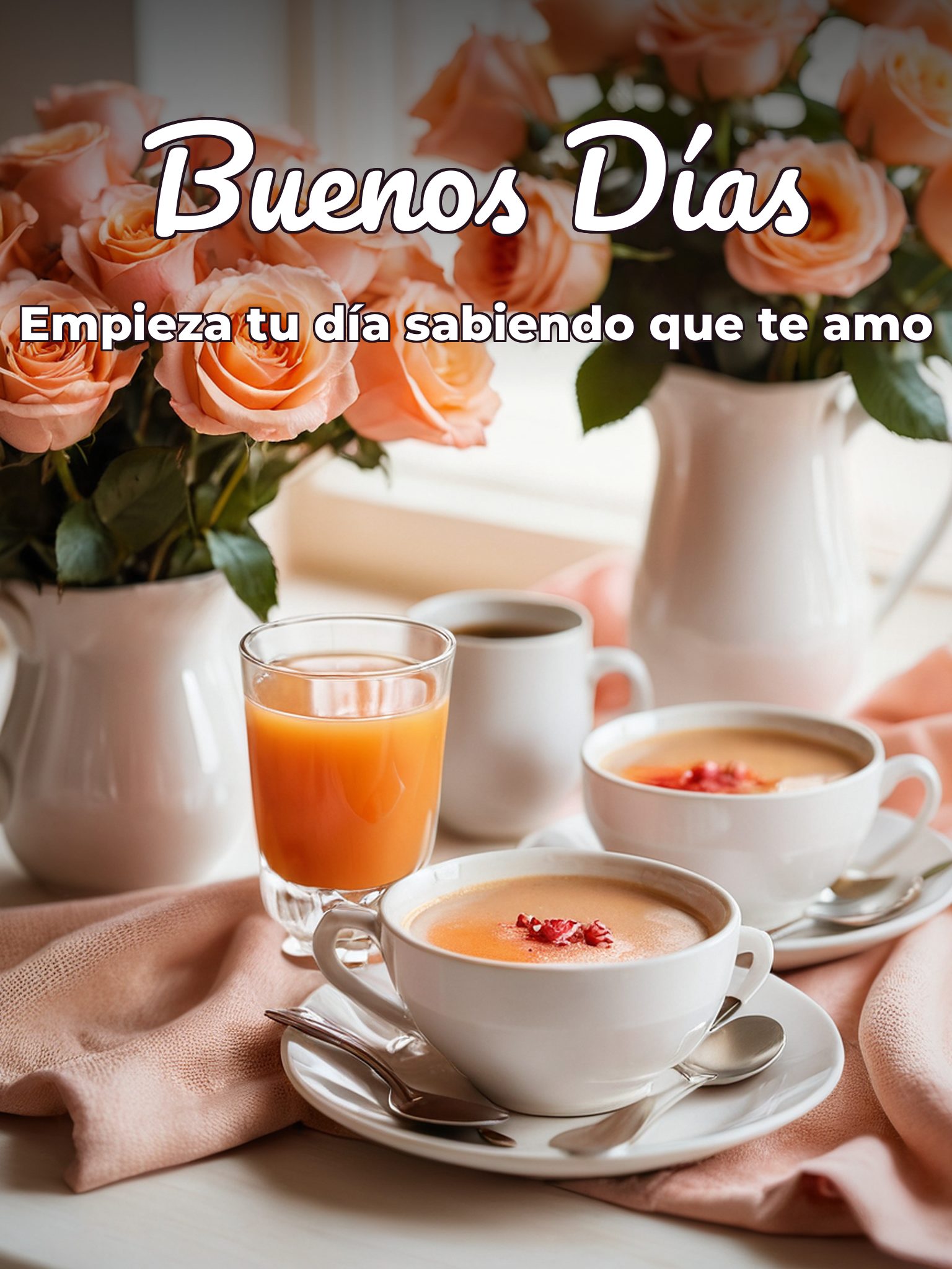 Frases para dar buenos días a mi amor para Facebook