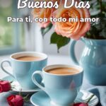 buenos días para ti, con todo mi amor