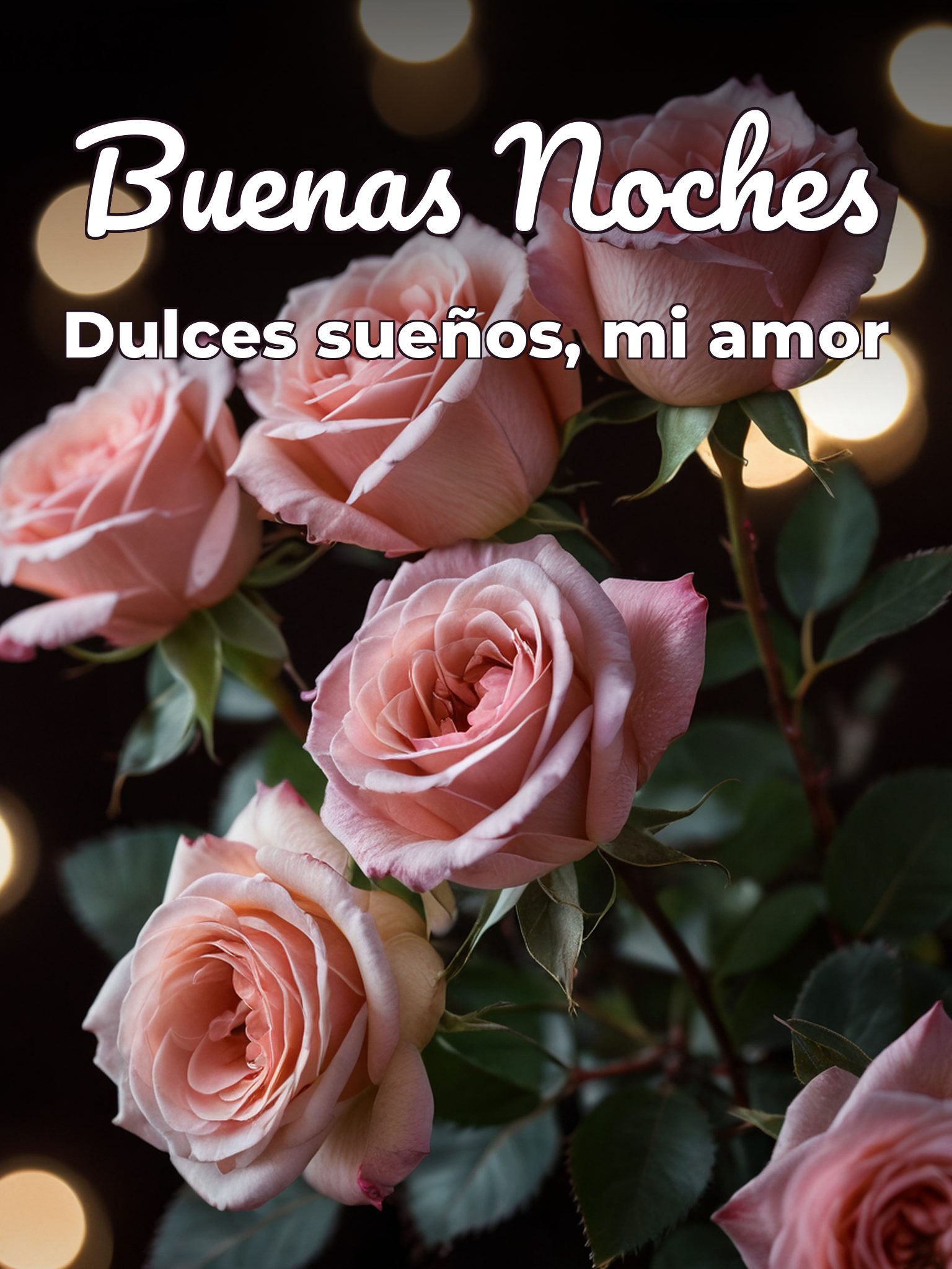 Frases para decir buenas noches amor para Facebook