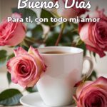 buenos días para ti, con todo mi amor