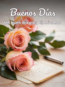 Frases para decir buenos días mi amor para WhatsApp