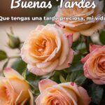buenas tardes que tengas una tarde preciosa, mi vida