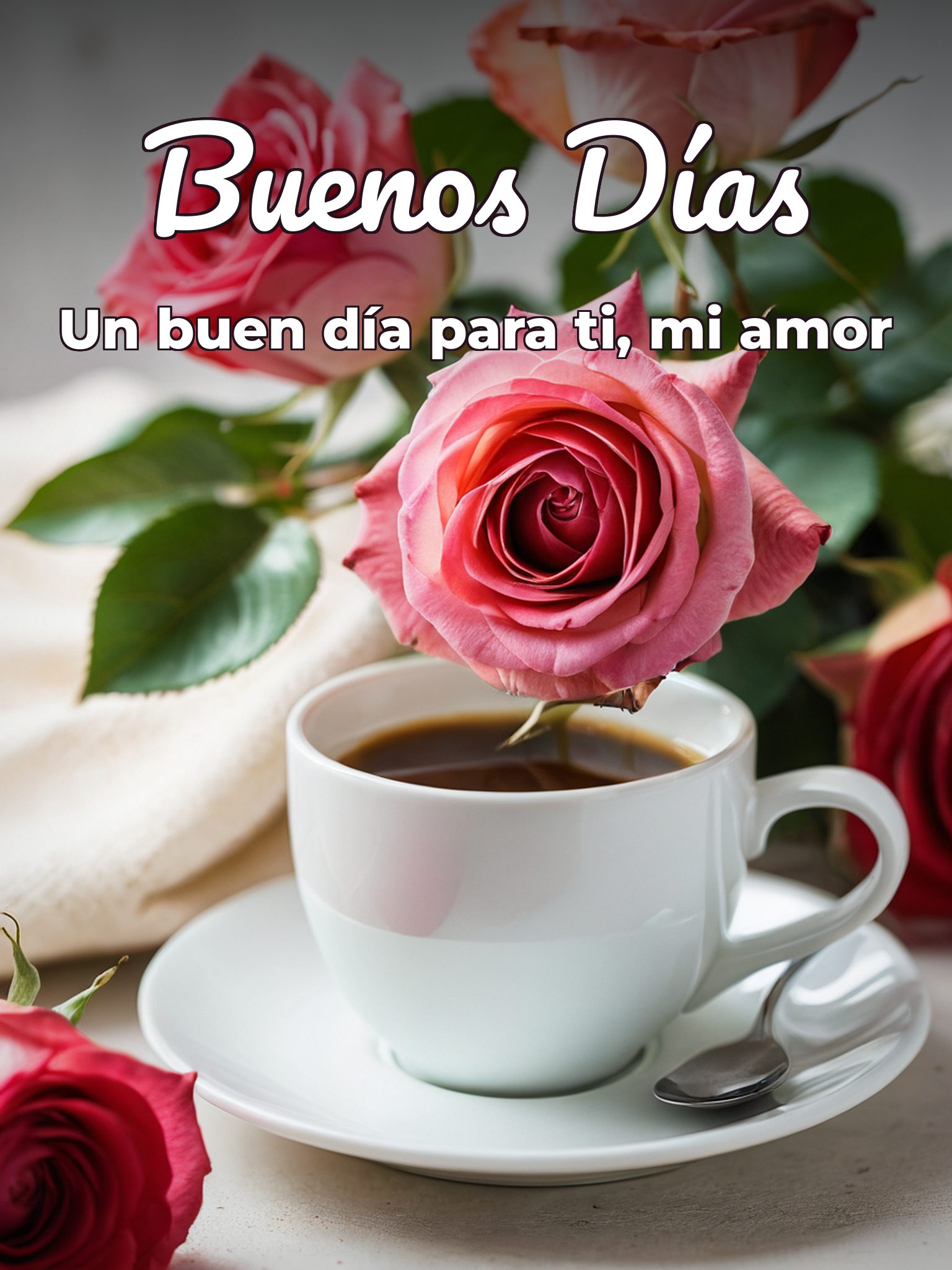 Frases para desear buenos días a mi amor para Facebook
