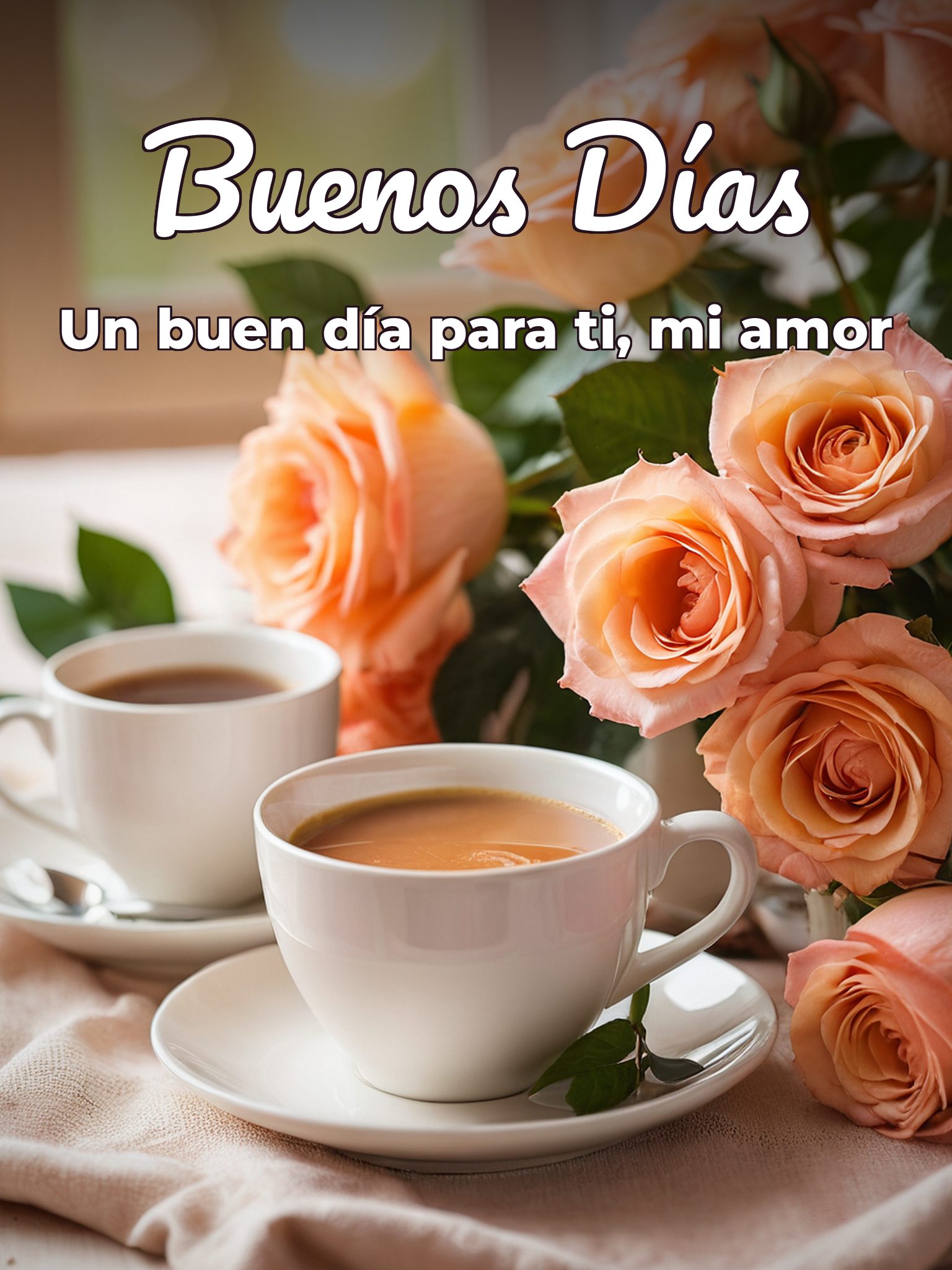 Frases para desear buenos días a un amor para Facebook