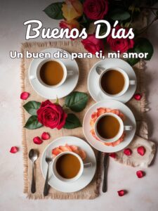 Frases preciosas de buenos días para mi amor