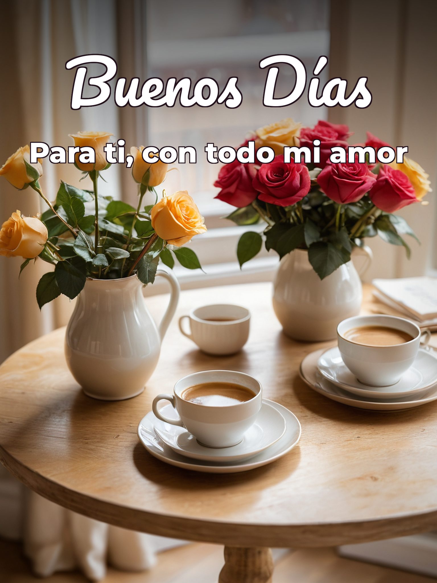 Frases romanticas de buenos días para enamorar para mi amor