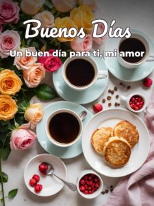 Frases romanticas para dar los buenos días para mi amor