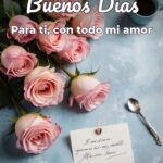 buenos días para ti, con todo mi amor