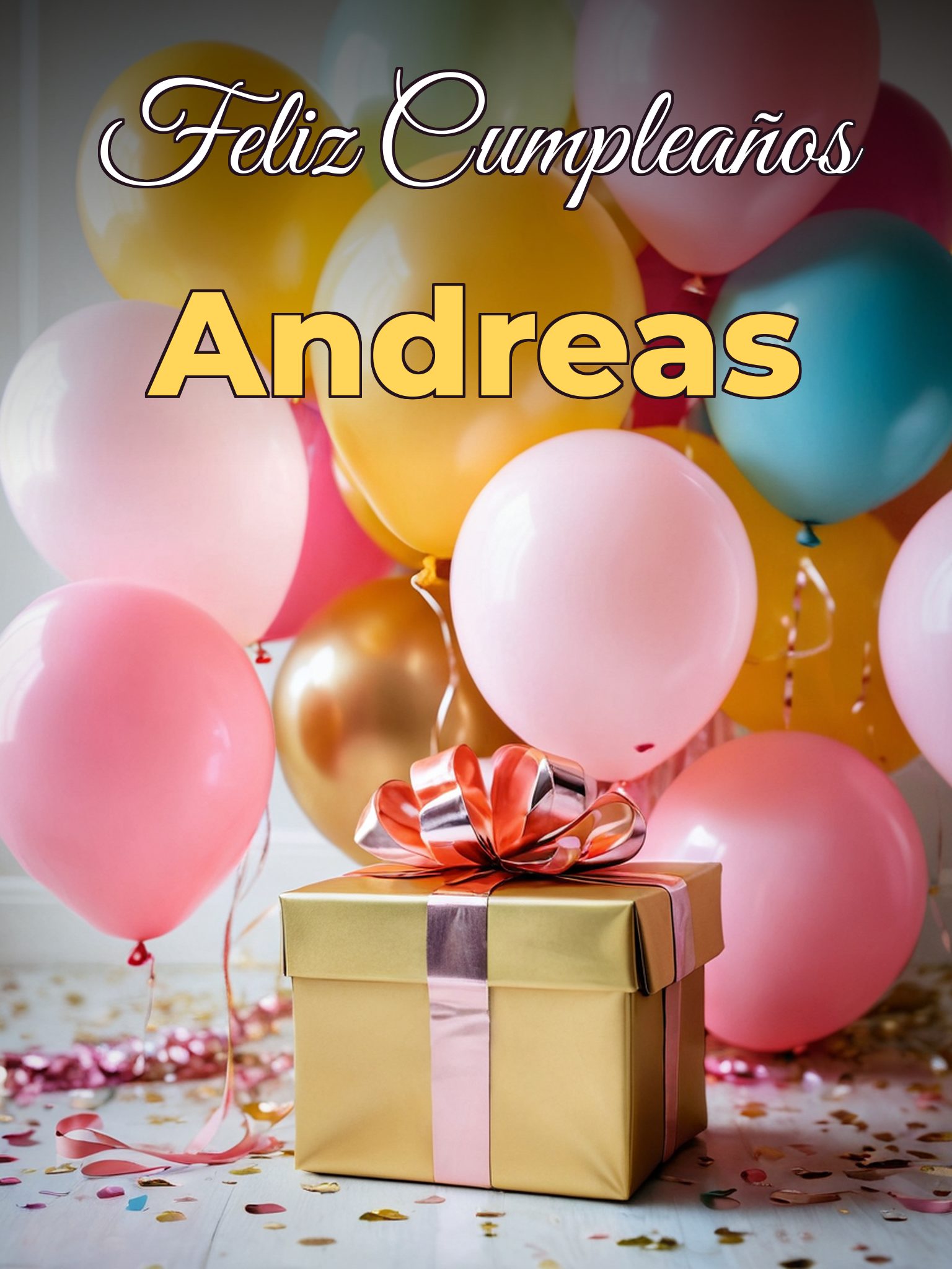 Feliz cumpleaños andreas