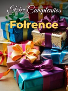 Feliz cumpleaños folrence