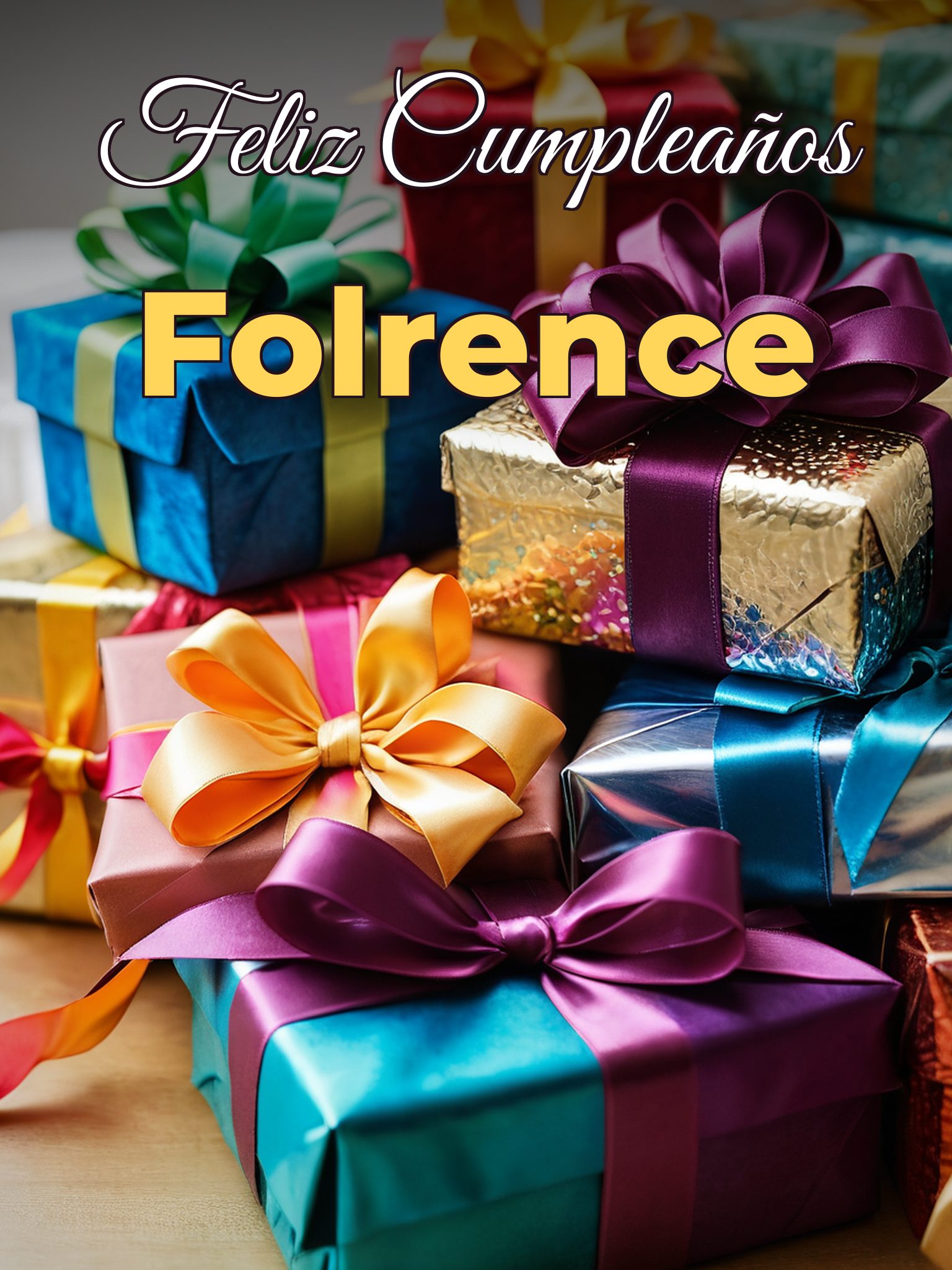 Feliz cumpleaños folrence