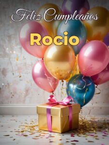 Feliz cumpleaños rocio