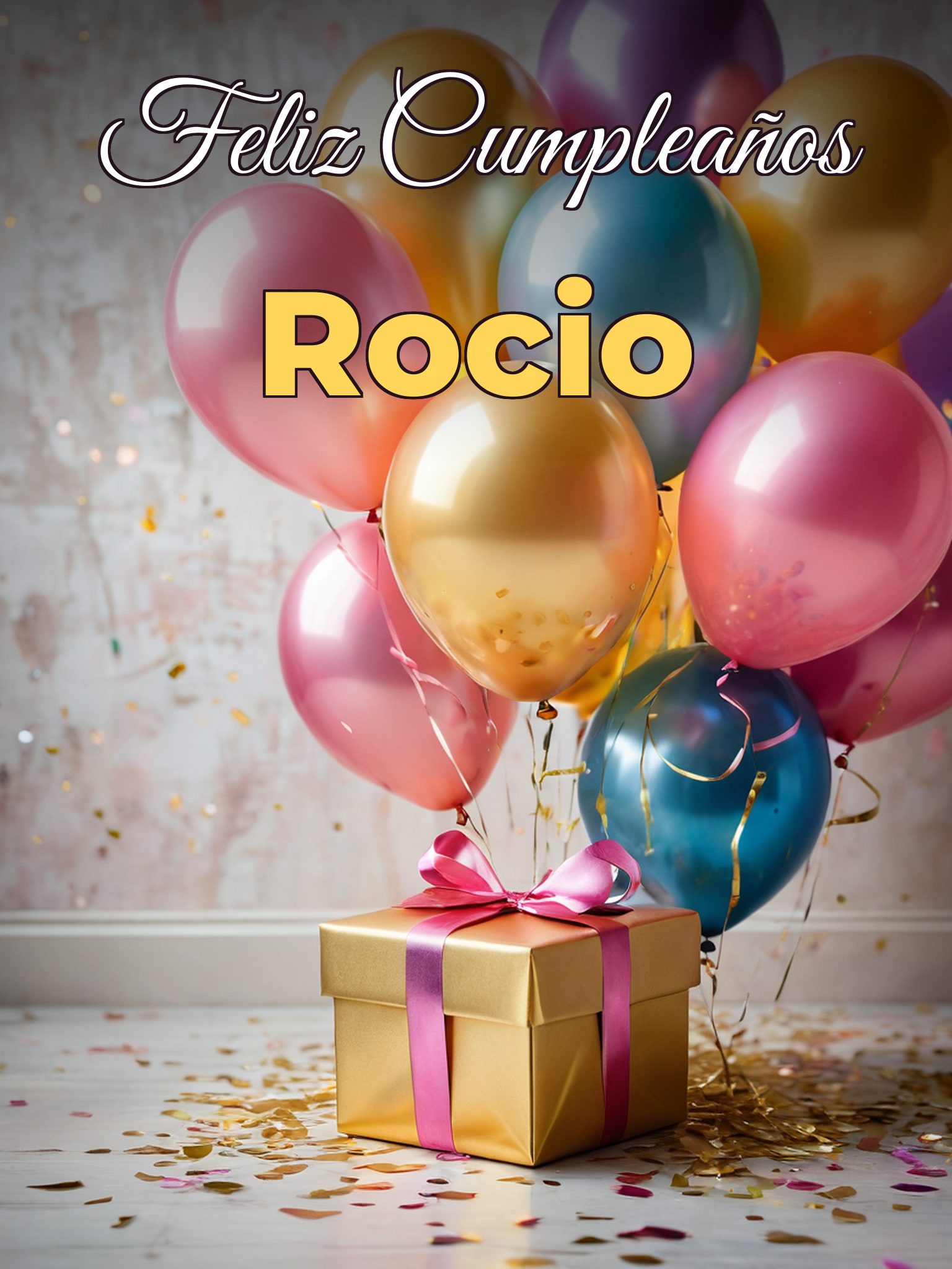 Feliz cumpleaños rocio