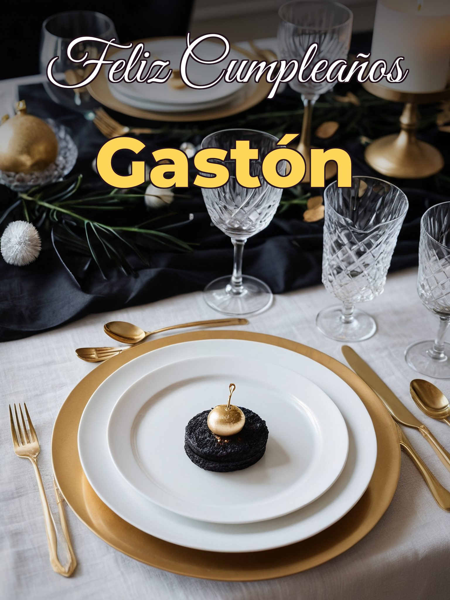 Feliz cumpleaños Gastón