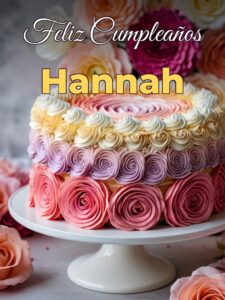 Feliz cumpleaños hannah