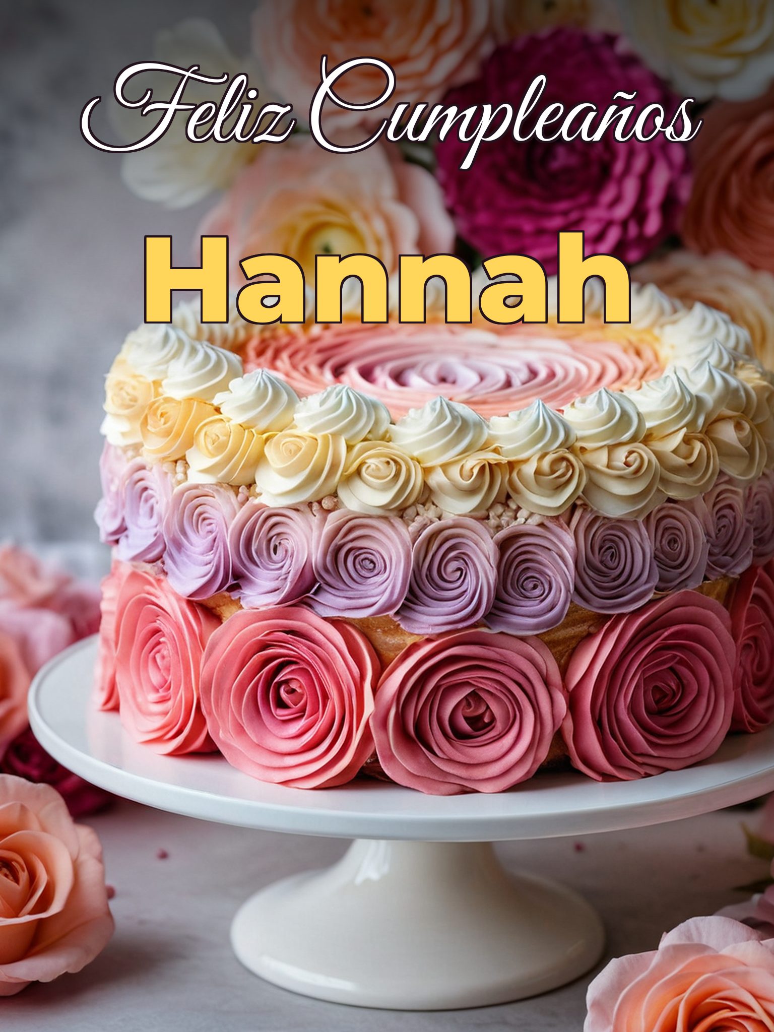 Feliz cumpleaños hannah
