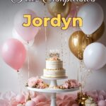 feliz cumpleaños jordyn