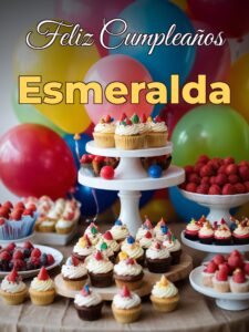 Feliz cumpleaños esmeralda