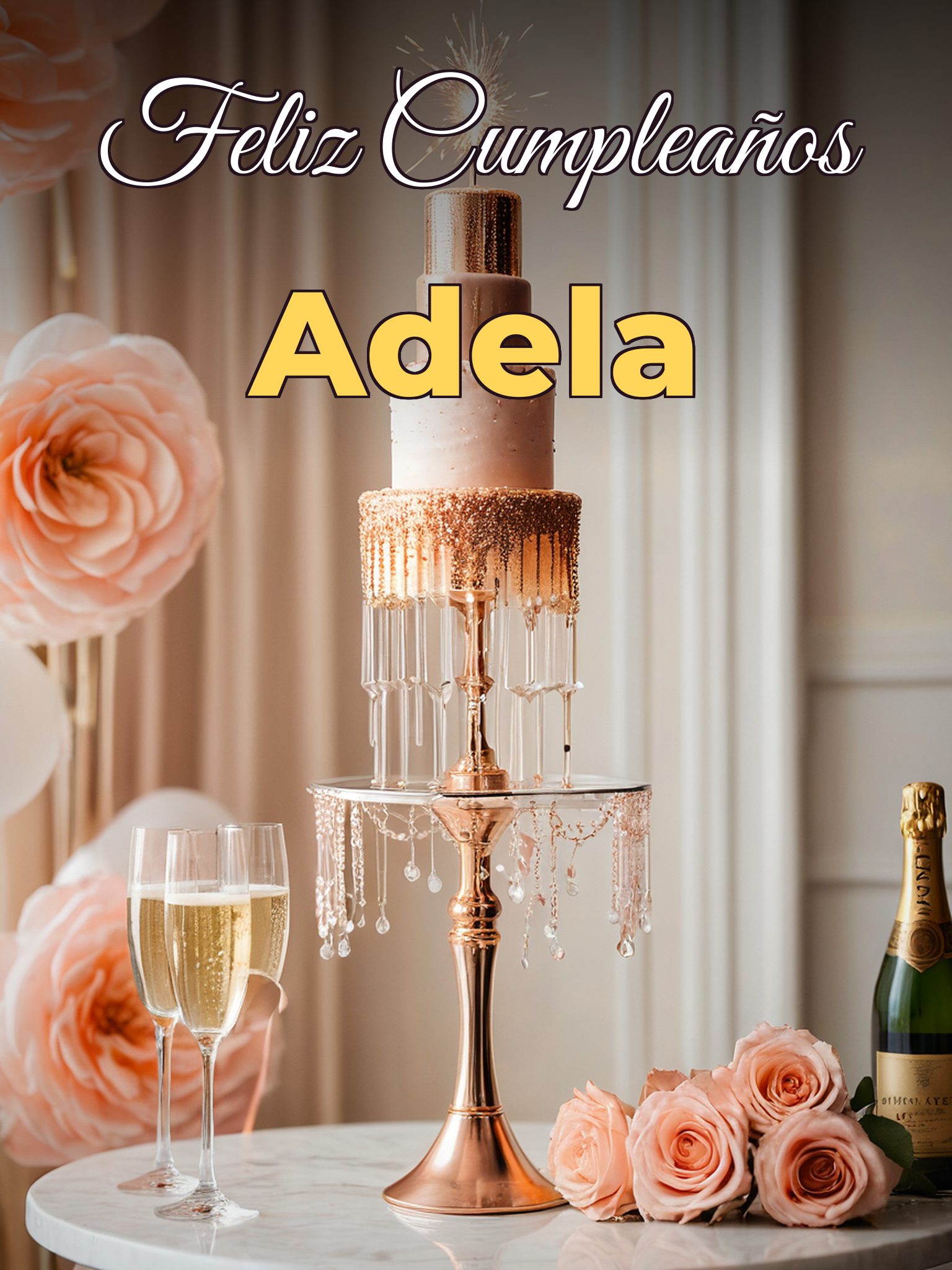 Feliz cumpleaños adela