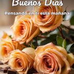 buenos días pensando en ti esta mañana