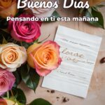 buenos días pensando en ti esta mañana