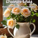 buenos días pensando en ti esta mañana