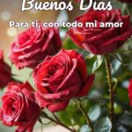 buenos días para ti, con todo mi amor
