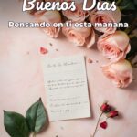 buenos días pensando en ti esta mañana