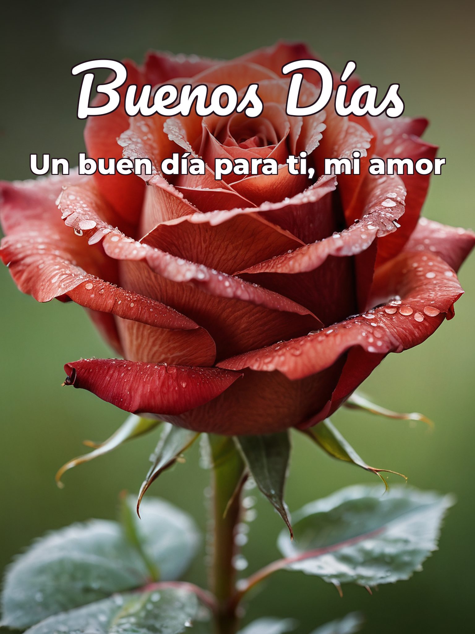 Imágenes bellas de buenos días mi amor para una amiga