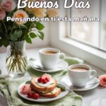 buenos días pensando en ti esta mañana