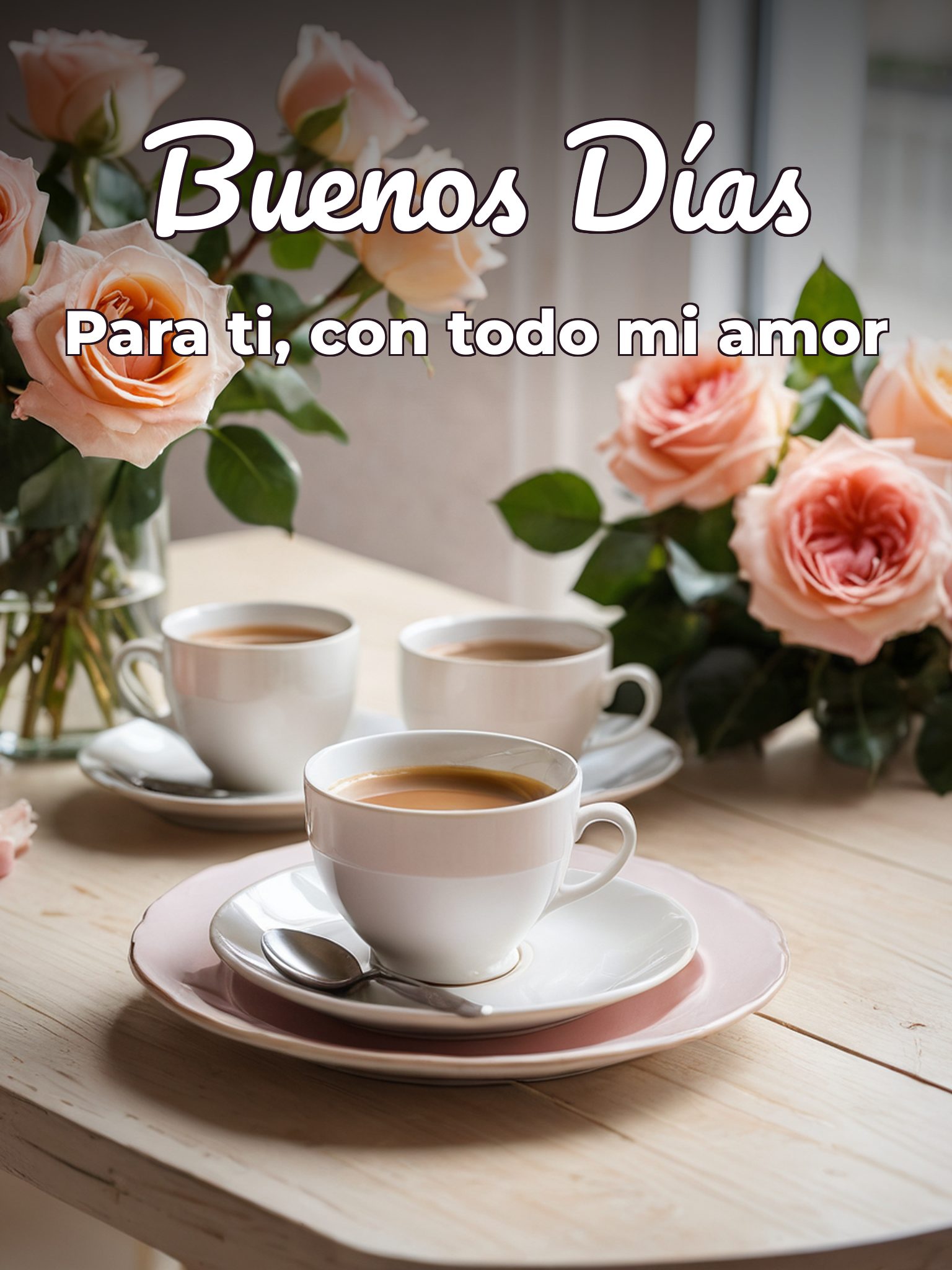 Imágenes bonitas buenos días amor para celular