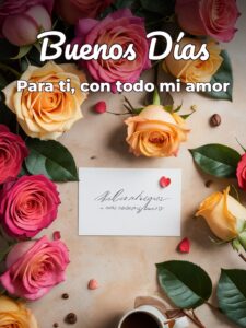 Imágenes bonitas buenos días amor para WhatsApp