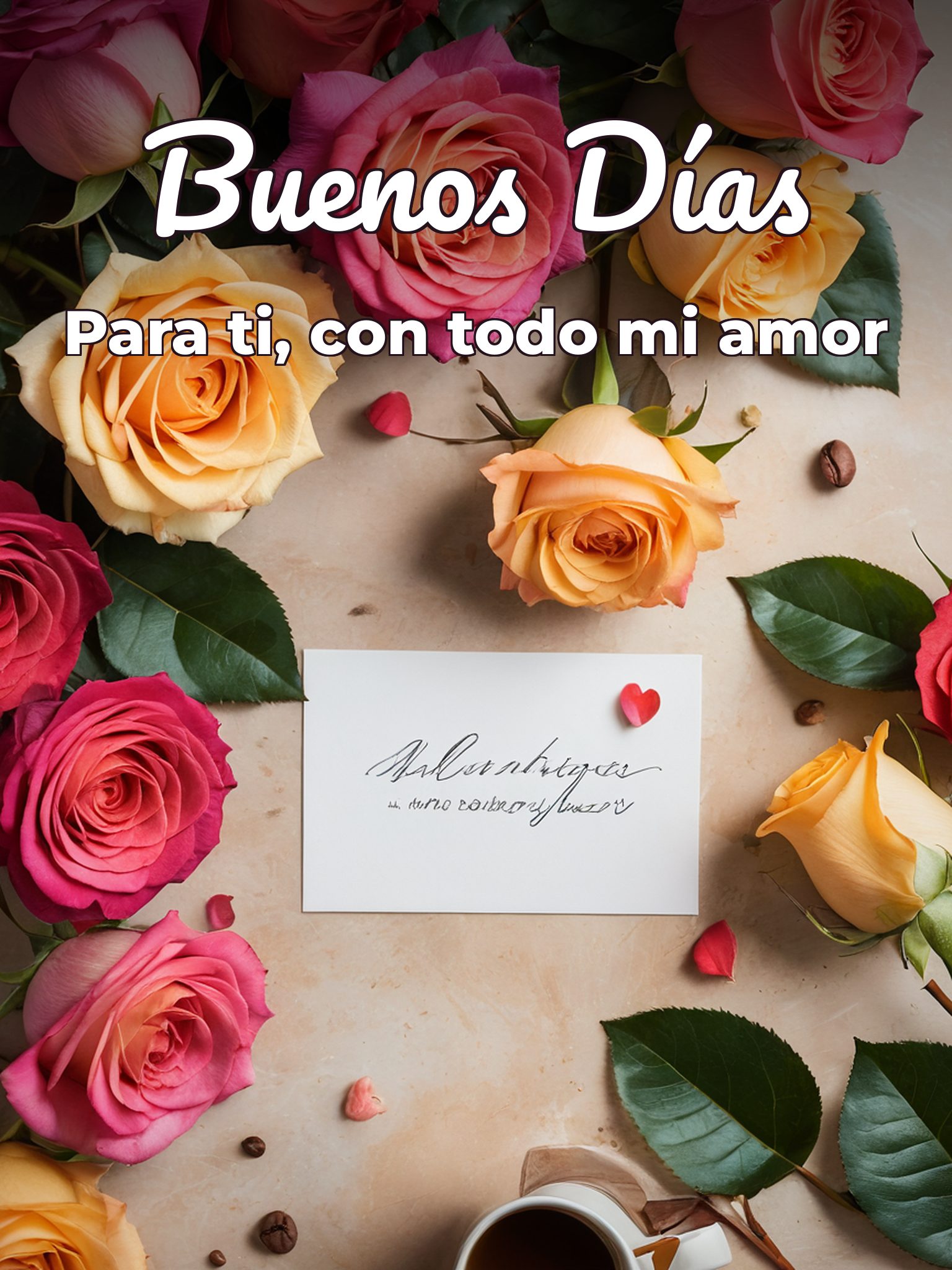 Imágenes bonitas buenos días amor para WhatsApp