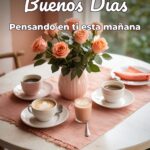 buenos días pensando en ti esta mañana
