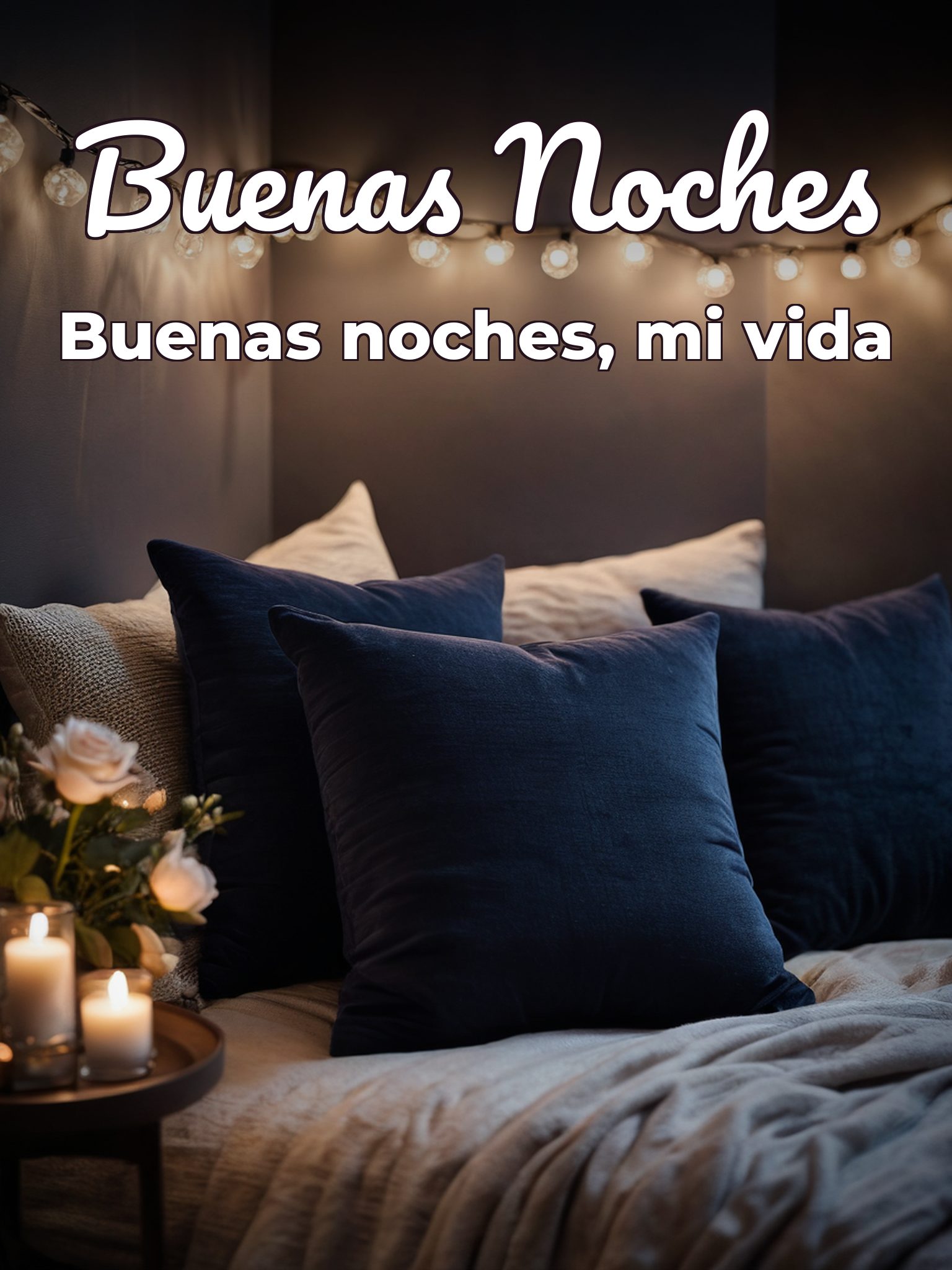Imágenes bonitas de amor para desear buenas noches para celular
