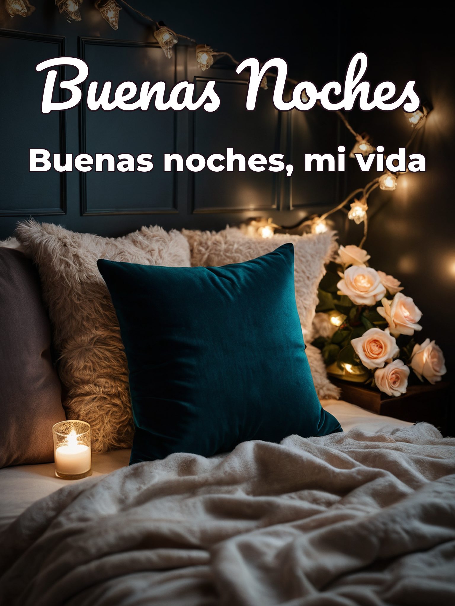 Imágenes bonitas de buenas noches para mi amor para Facebook
