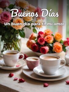 Imágenes bonitas de buenos días mi amor