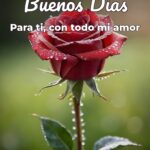 buenos días para ti, con todo mi amor