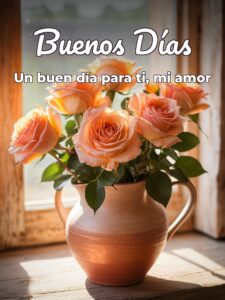 Imágenes bonitas de buenos días mi amor para Facebook