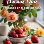 buenos días pensando en ti esta mañana