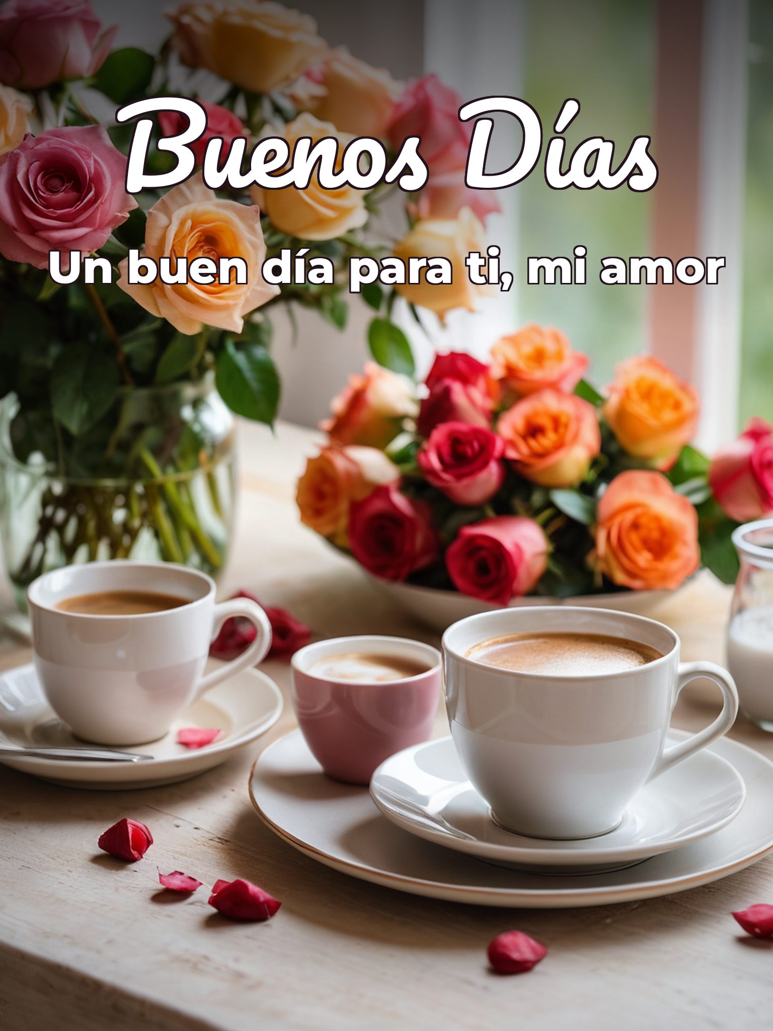 Imágenes bonitas de buenos días mi amor