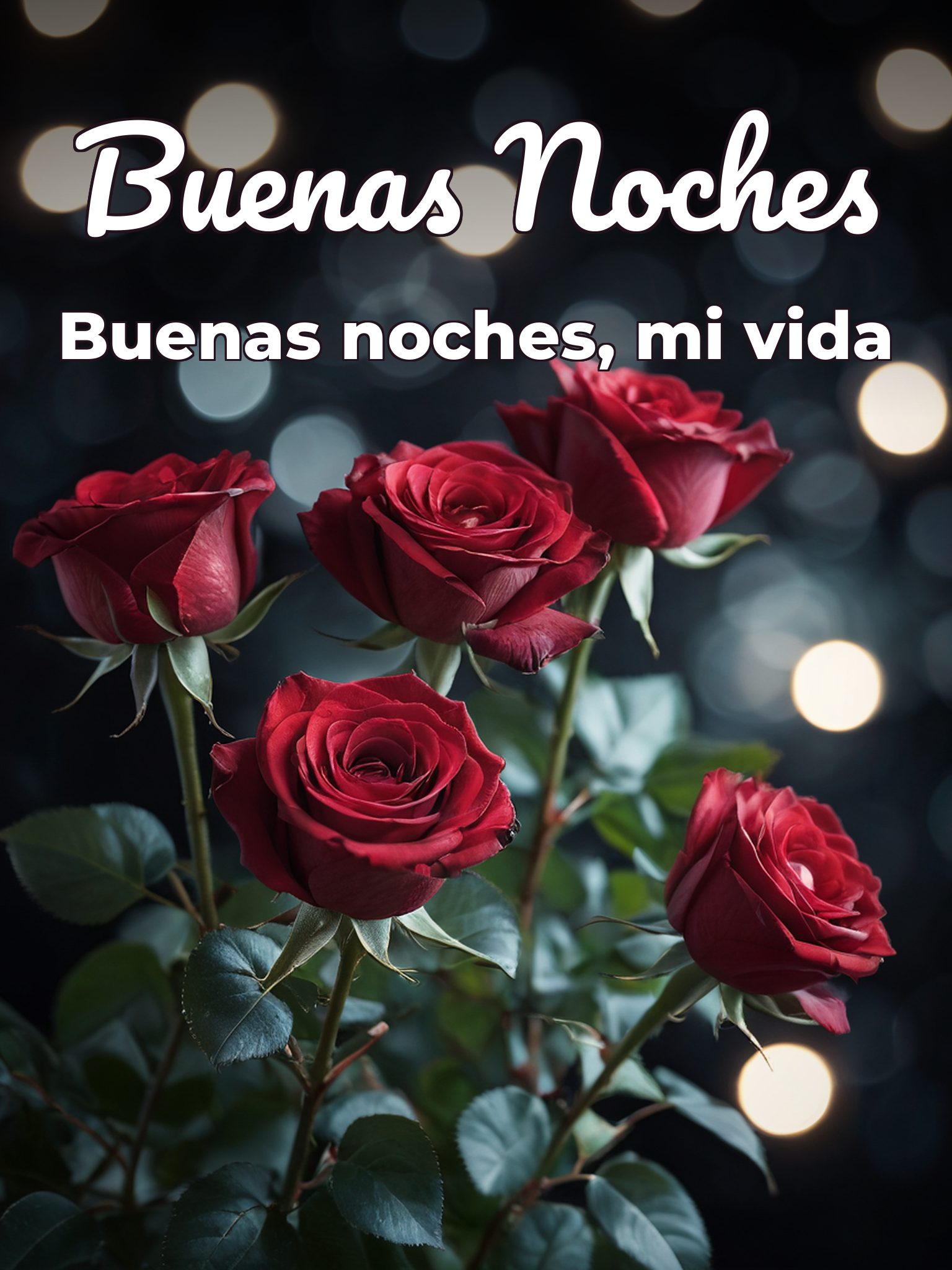 Imágenes buenas noches amor para Facebook