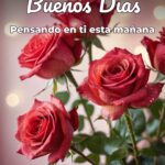 buenos días pensando en ti esta mañana