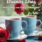 buenos días pensando en ti esta mañana