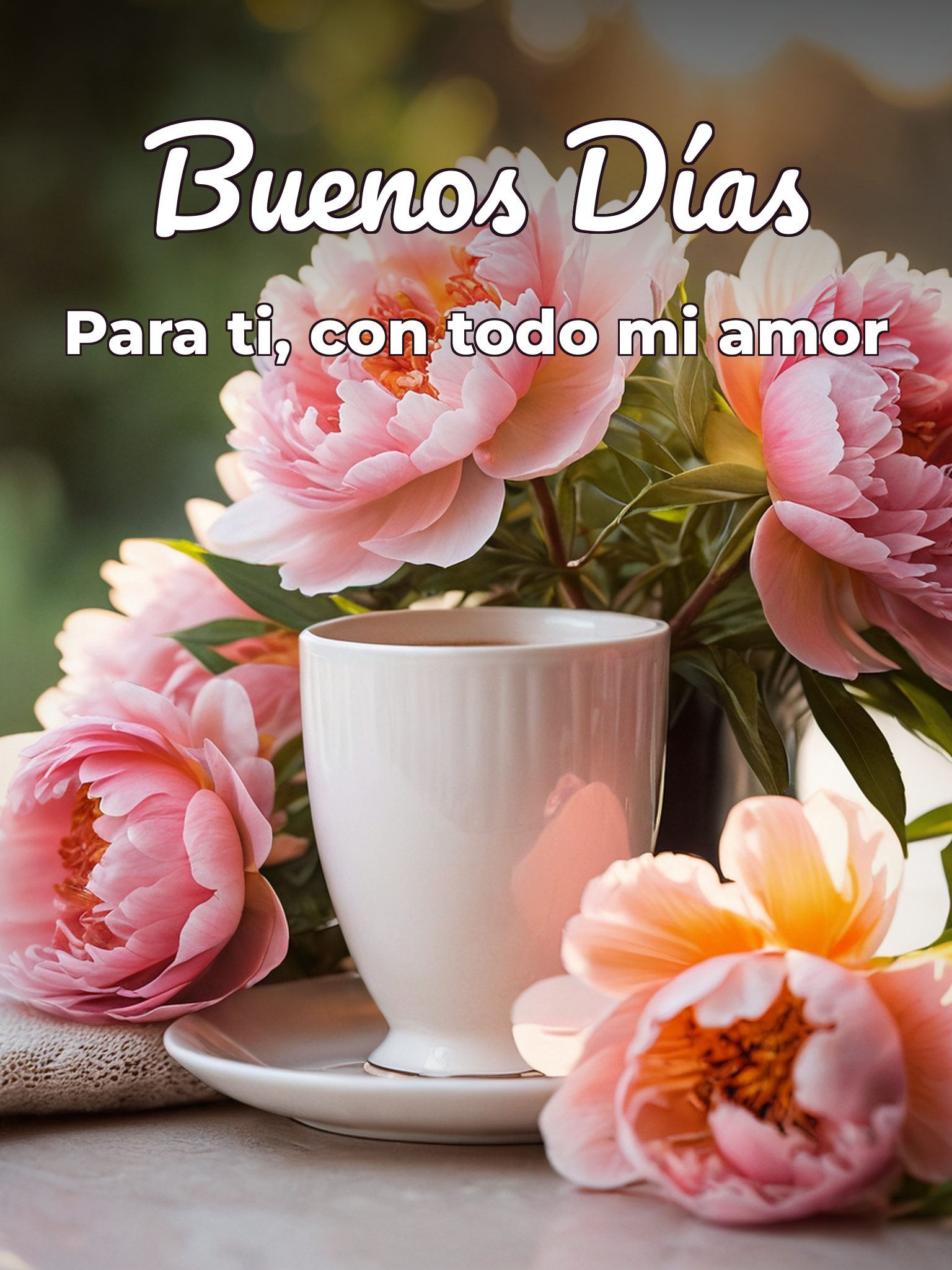 Imágenes buenos días amor de mi vida para celular