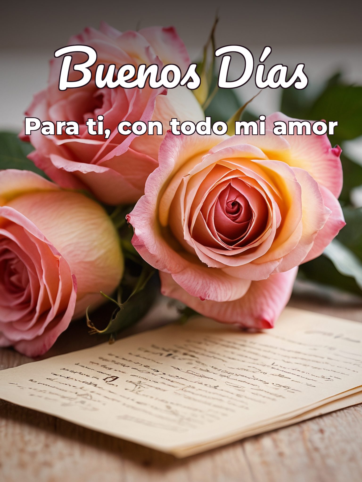 Imágenes buenos días amor de mi vida para Facebook