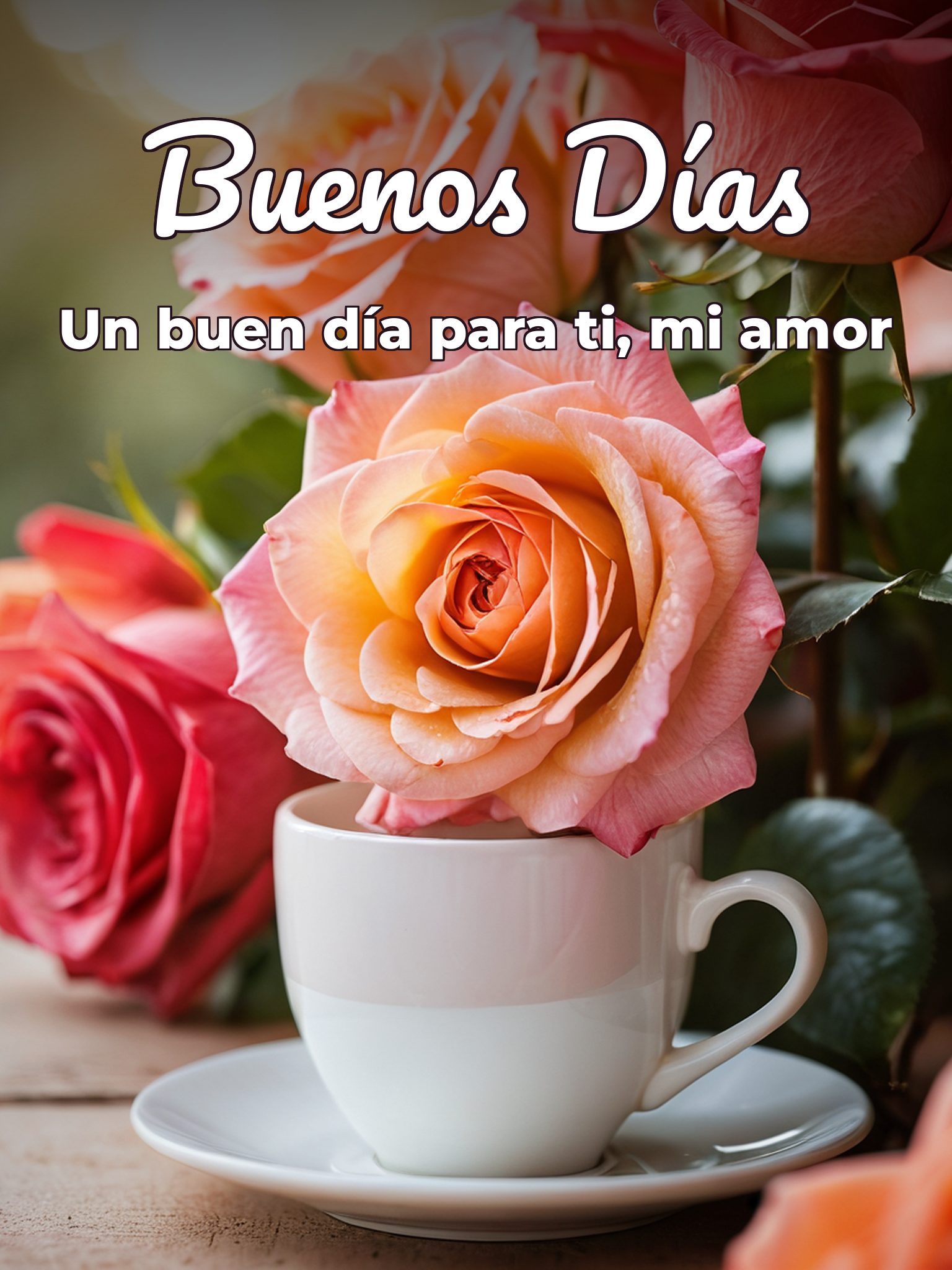 Imágenes buenos días para mi amor para Facebook