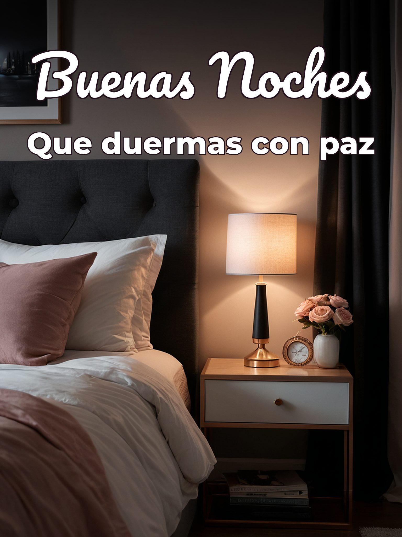 Imágenes con dedicatoria de buenas noches para Facebook
