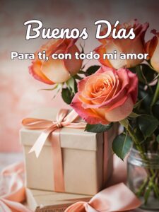 Imágenes con frases bonitas de buenos días para mi amor para celular
