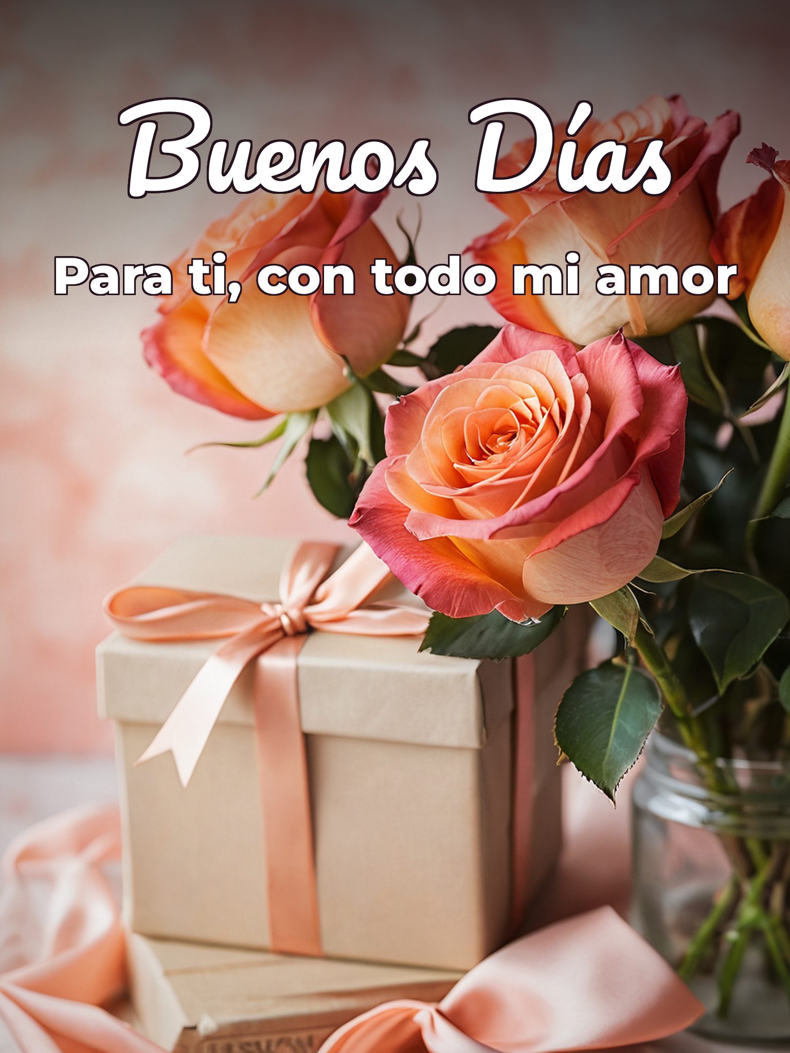 Imágenes con frases bonitas de buenos días para mi amor para celular